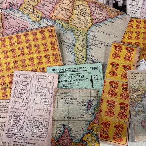 Junk Journal Vintage Ephemera Scrapbooking Craft Embellishments Paper 26 Pcs mq - Picture 5 of 7